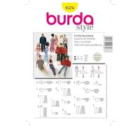 Burda B8576 Patrón de Costura, Papel, Multicolor