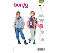 Burda 9267 - Patrón de costura para chaqueta y chaleco infantil (tallas 110-140, nivel 2, ligero)