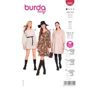 Burda B6055 - Patrones de costura (papel, blanco, 34-48)