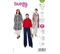 burda Easy 5688 - Patrones de costura para confeccionar abrigos de mujer en estilo retro (tallas 34-44)