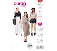 burda Easy 5689 - Patrón de costura para confeccionar camisetas de mujer (tallas 34-44)