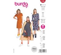 burda Easy 5708 - Patrón de costura para confeccionar vestidos de mujer (tallas 34-44)