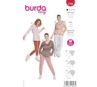 burda Easy - Patrón de costura para camiseta de mujer (tallas 34-48)