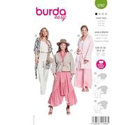 burda Easy - Patrón de costura para chaqueta y abrigo de kimono para mujer (tallas 34-48)
