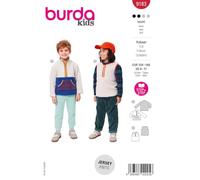 burda kids 9183 - Patrones de costura para jersey y jersey de forro polar, tallas 104-146