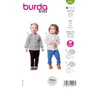 burda kids 9203 - Patrones de costura para chaquetas de bebé con volantes (tallas 68-104)