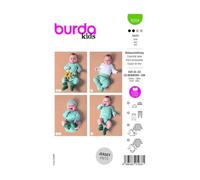 burda kids 9204 - Patrones de costura para confeccionar gorros, pantalones, chaqueta y body para bebé (tallas 50-80)