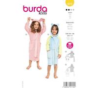 burda kids 9219 - Patrones de costura para albornoz infantil (nivel de costura 2, tallas 104-146)