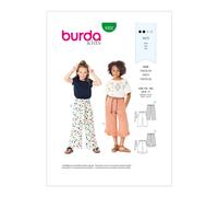 BURDA KIDS 9302 Falda Para Niña Patrón De Costura Edades 6 - 11 Habilidad: FÁCIL