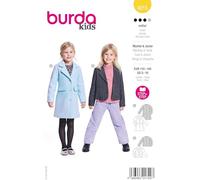 burda kids - Patrones de costura para chaqueta y abrigo para niña (talla 110-140)