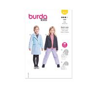 Burda Niños 9215 Chaqueta Abrigo Patrón de Costura Siglos 6-10 Skill : Normal