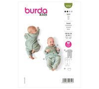 Burda Niños 9258 Bebés Mono Body Costura Patrón Siglos 1m-3 Año Skill : Fácil