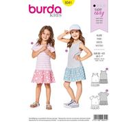 Burda Niños 9341 Vestidos Patrón de Costura Siglos 2-7 Dificultad: Muy Fácil