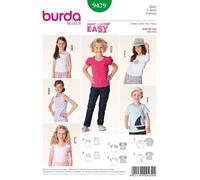 Burda Niños 9439 Unisex Camiseta Tops Costura Patrón Siglos 3- 12y Skill : Súper