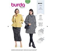 Burda patrón 6372 abrigo para damas, de 36 a 46