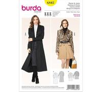Burda Patrón 6845 Abrigo y Chaqueta