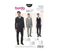 Burda Patrón 6871 Traje Completo y Chaleco