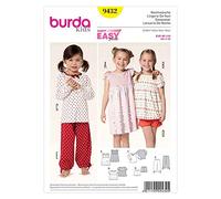 Burda Patrón 9432 Kids Lencería para Dormir