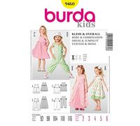 Burda Patrón 9460 Kids Vestido y combinación