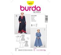 Burda Patrón 9473 Histórica Vestido