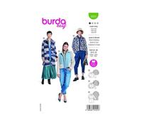Burda Patrón de costura 5855, chaqueta y abrigo [mujer, tallas 34 - 48], nivel 1 súper fácil