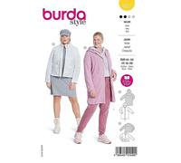 Burda Patrón de costura 5877, chaqueta cálida para coser tú mismo [mujer, tallas 44-54] nivel 2 para principiantes