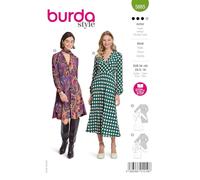 Burda Patrón de costura 5885 para coser vestidos casuales [mujer, tallas 34-44] nivel 3 para avanzados