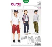 Burda patrón Kids 9354 pantalón, Papel, Color Blanco, 19 x 14 x 0,5 cm