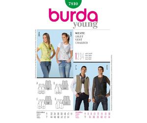 Burda Sewing Pattern 7810 - Vest 6-18