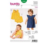 Burda Sewing Pattern 9358 - Baby Dress, Top and Panties Age 3 months - 2