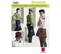 Burda Simplicity s7885.d5 patrón de Costura para Conjunto Mujer Papel Blanco 21 x 15 cm