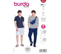 burda style 5641 - Patrón de costura para hombre (manga larga y camiseta, tallas 46-56)