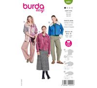 burda style 5661 - Patrón de costura para confeccionar camisas y chaquetas de mujer (34-44)