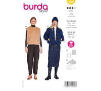burda Style 5698 - Patrón de costura para chalecos de mujer con botones (tallas 36-48)