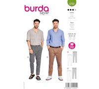 burda style 5722 - Patrón de costura para pantalones y pantalones de traje para hombre (talla 46-56)