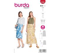burda style 5725 - Patrón de costura para confeccionar faldas con lazos y pliegues asimétricos para mujer (talla 36-46)
