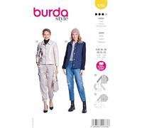 burda Style 5799 - Patrón de costura para chaqueta de mujer (2 modelos diferentes, tallas 36-46, nivel de costura 3 (mediano) con instrucciones de costura paso a paso (idioma español no garantizado)