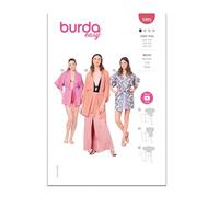 Burda Style B5995 - Patrón de costura para abrigo de mujer