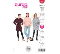 Burda Style B6074 - Patrón de costura para camiseta y vestido de mujer
