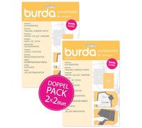 Burda Style - Papel para fotocopiadora (2 x 2 hojas, 83 x 57 cm), color amarillo y blanco