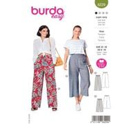 Burda Style Patrón de costura Pantalones de pierna ancha para mujer Talla 32-42 | Nivel de costura: muy ligero