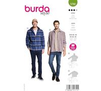 burda style - Patrón de costura para chaqueta de hombre (instrucciones en inglés y alemán)