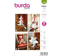 burda style - Patrón de costura para decoración de Navidad (4 cortes)