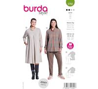 burda style - Patrones de costura para vestido y jersey de mujer (talla 44-54)
