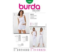 Burda Style Sewing pattern 7966, shorts, trousers by Burda