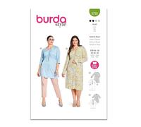 Burda Style Sewing Pattern B5732 - Patrón de costura para vestidos y blusas para mujer