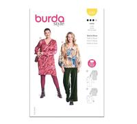 Burda Style Sewing Pattern B5783 - Patrón de costura para vestido y blusa para mujer
