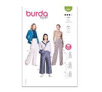 Burda Style Sewing Pattern B5801 - Patrón de costura para pantalones de mujer