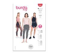 Burda Style Sewing Pattern B5850 - Patrón de costura para leggings para mujer