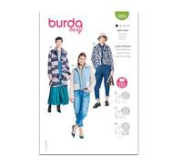 Burda Style Sewing Pattern B5855 - Patrón de costura para chaqueta y abrigo para mujer
